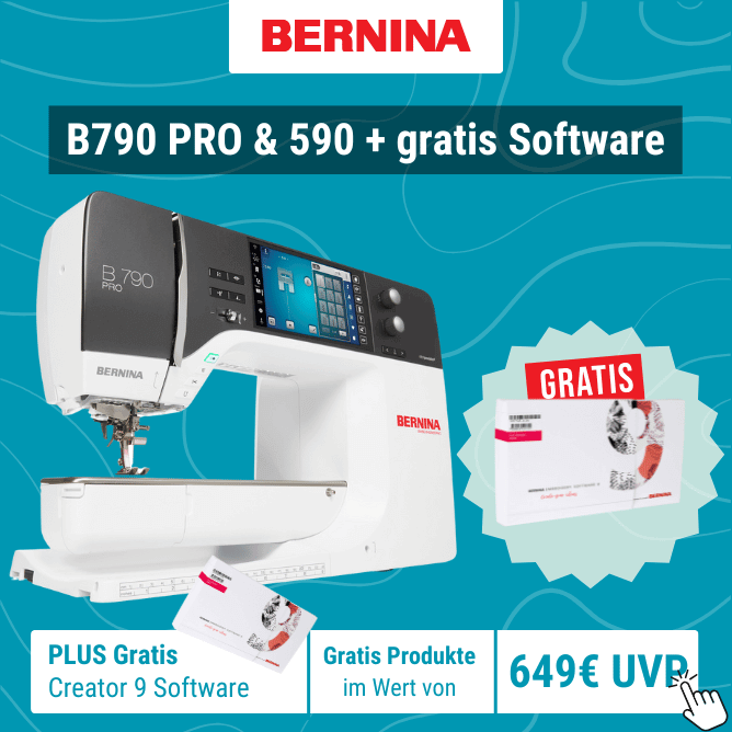 B790 Pro und B590 kaufen und gratis Bernina Creator Software erhalten
