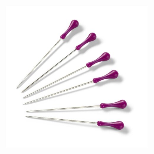 Prym Steck-Nadel mit Griff 38 x 0,58 mm silberfarbig violett