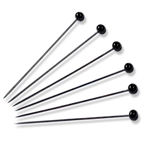 Prym Glaskopfnadeln ST 0,80 x 48 mm schwarz