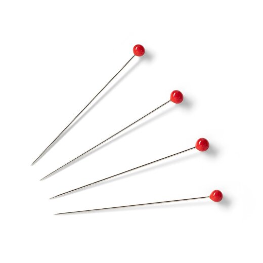 Prym Glaskopfnadeln SF 0,40 x 35 mm rot