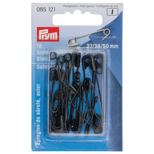 Prym Sicherheitsnadeln ST 27/38/50 mm schwarz