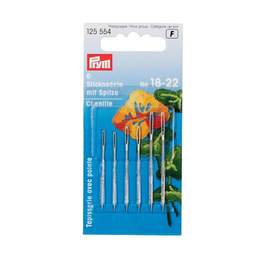 Prym Sticknadeln ohne Sp. ST 18-24 silberfarbig
