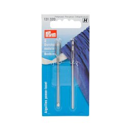 Prym Durchziehnadeln ST silberfarbig 2 Formen