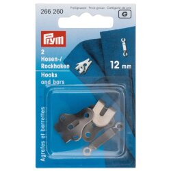 Prym Hosenhaken und Stege ST schwarz 12 mm