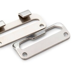 Prym Rockbundverschluesse ST 25 mm silberfarbig