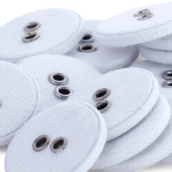 Prym Waescheknoepfe Leinen 26 17 mm weiss