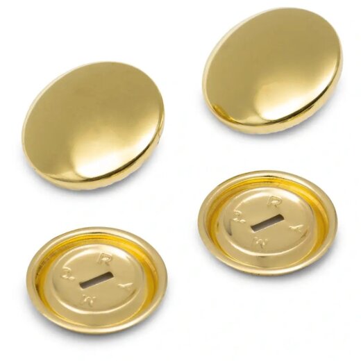 Prym ueberziehbare Knoepfe ohne Werkzeug MS 23 mm silberfarbig