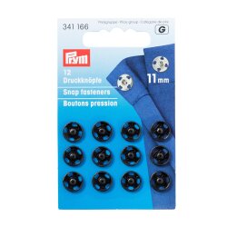 Prym Annaeh-Druckknoepfe MS 11 mm schwarz