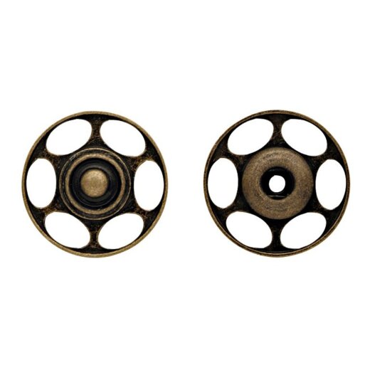 Prym Annaeh-Druckknopf fuer Wolle 25 mm altmessing