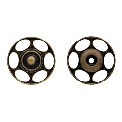 Prym Annaeh-Druckknopf fuer Wolle 25 mm altmessing