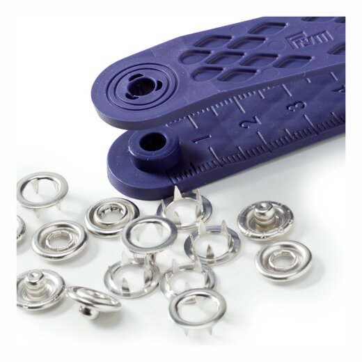 Prym NF-Druckknopf Jersey Zackenring MS 10 mm silberfarbig