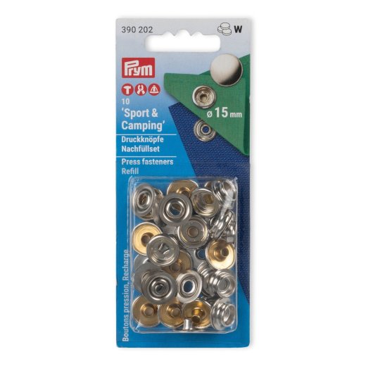 Prym NF-Nachfuellp. fuer 390201 MS 15 mm silberfarbig