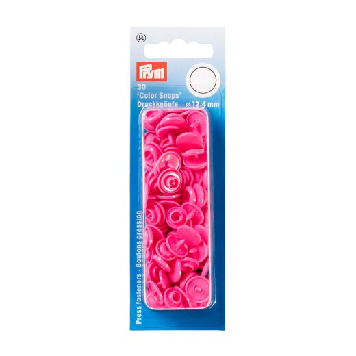 Prym NF Druckkn Color Snaps rund 12,4 mm pink
