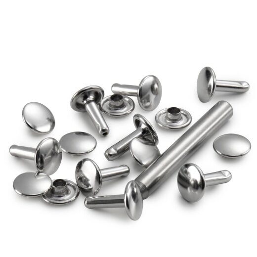 Prym Hohlnieten Klemmber. 3-4 mm MS silberfarbig