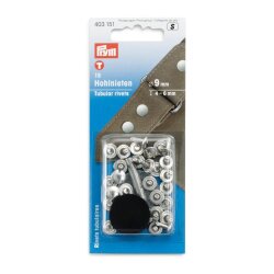 Prym Hohlnieten Klemmber. 4-6 mm MS silberfarbig