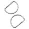 Prym Halbrundringe 40 mm silberfarbig