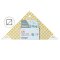 Prym Flottes Dreieck 1/2 Quadrat cm Omnigrid