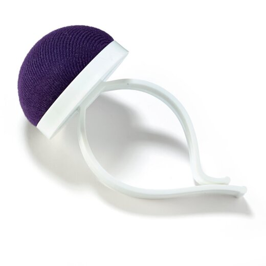 Prym Armnadelkissen mit Spange pflaumenblau/weiss