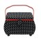 Prym Naehkorb Polka Dots schwarz/weiss L