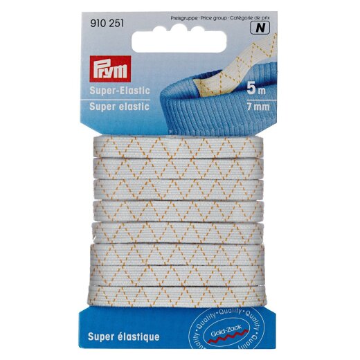 Prym Super-Elastic 7 mm weiss