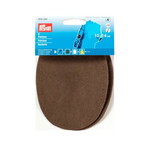 Prym Patches Velourslederimitat (buegeln) 10 x 14 cm mittelbraun