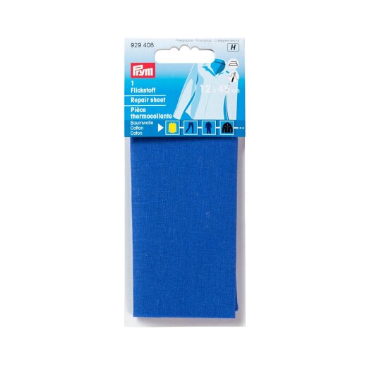 Prym Flickstoff CO (buegeln) 12 x 45 cm mittelblau