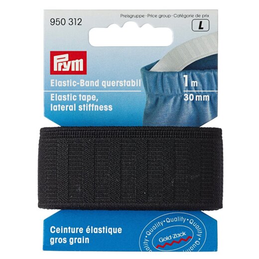 Prym Elastic-Band querstabil 30 mm schwarz