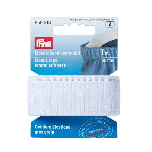 Prym Elastic-Band querstabil 30 mm weiss