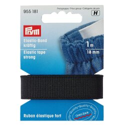 Prym Elastic-Band kraeftig 18 mm schwarz