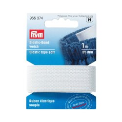 Prym Elastic-Band weich 25 mm weiss