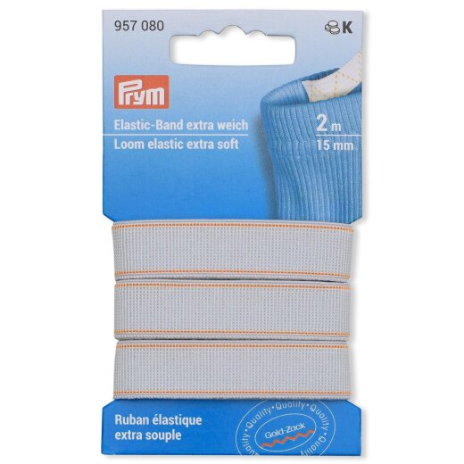 Prym Elastic-Band extra weich 15 mm weiss