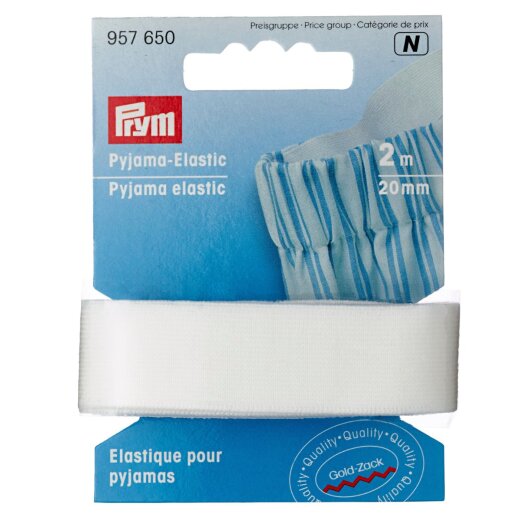 Prym Pyjama-Elastic 20 mm weiss