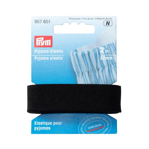 Prym Pyjama-Elastic 20 mm schwarz