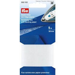 Prym Saumvlies mit Traegerpapier zum Einbuegeln 30 mm weiss