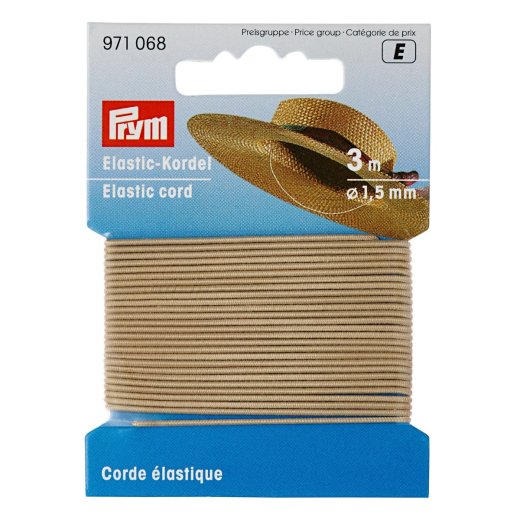 Prym Elastic-Kordel 1,5 mm hellbeige