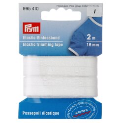Prym Elastisches Einfassband 15 mm weiss