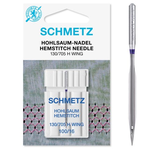 Schmetz Hohlsaum-Nadel Nm100 130/705H WING