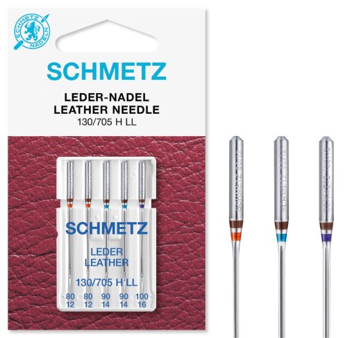 Schmetz Leder-Nadel 5 St&uuml;ck Nm80-100 130/705H LL