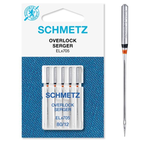 Schmetz Overlock-Nadel 5 St&uuml;ck Nm80 ELx705