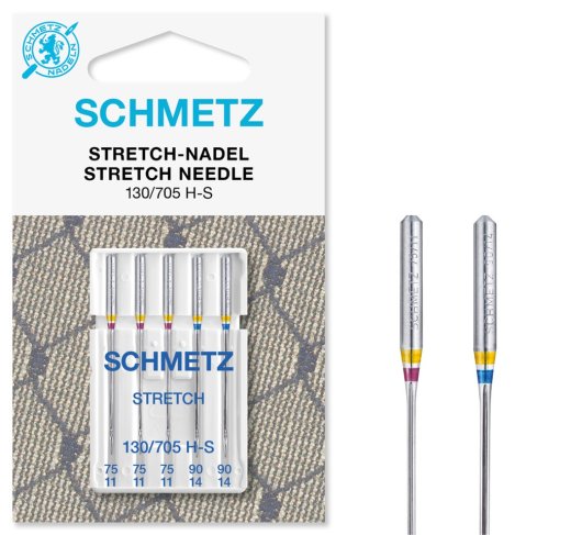 Schmetz Stretch-Nadel 5 St&uuml;ck Nm75-90 130/705 H-S