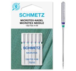 Schmetz Microtex-Nadel 5 Stück Nm70 130/705 H-M