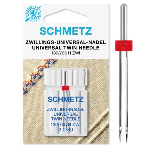 Schmetz Zwillings-Universal-Nadel 2,0 / Nm 80 130/705 H-S ZWI
