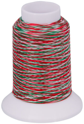 Babylock Multicolor-Bauschgarn – Grün/Rot/Weiß