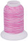 Overlock Bauschgarn multicolor (rosa-weiß)