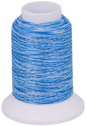 Overlock Bauschgarn multicolor (blau-weiß)