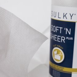 SULKY SOFT´N SHEER PLUS weiß, 25cm x 5m
