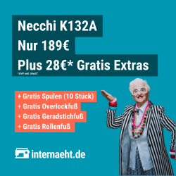 Necchi K132A + Gratis Zubehör Set