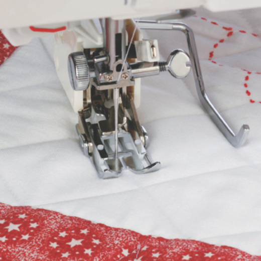 Janome Obertransportfuß mit Lineal (geschlossen) für Gruppe AB