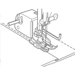 Janome Obertransportfuß mit Lineal (geschlossen)...