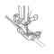 Janome Pailletten-/Bandfuss RS (9mm) 202-090-009